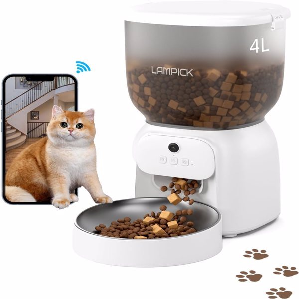 Automatic Cat Feeder With Camera, Shipped From FBA Warehouse,